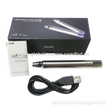 Ego VV2 battery with 650mAh, 900mAh, 1,100mAh
